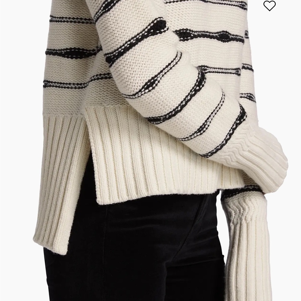 Veronica Beard Viori Wool-Blend Striped Sweater - Picture 9 of 10